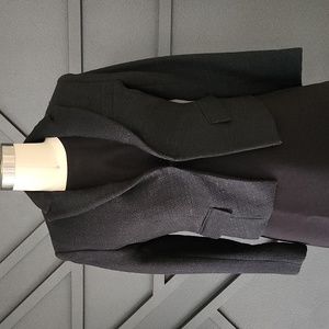 {Theory} cotton blend cropped tweed jacket size 0